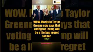 Marjorie Taylor Greene: "Voting For Trump Was A Regret"#shorts