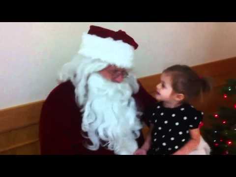 Olivia sees Santa