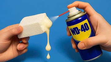 Why Didn’t I Know This! Spray WD-40 on Foam and Fix Any Broken Plastic in Your Home!