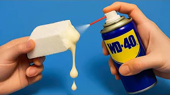 Why Didn’t I Know This! Spray WD-40 on Foam and Fix Any Broken Plastic in Your Home!