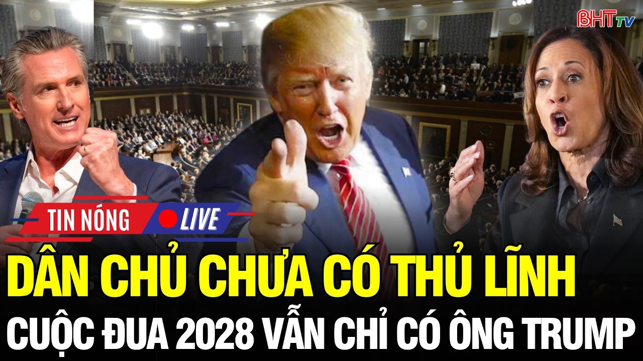🔴Nước Mỹ Rung Chuyển: Dân chủ chưa tìm ra Thủ lĩnh! Newsom – Harris vẫn dưới cái bóng ông Trump