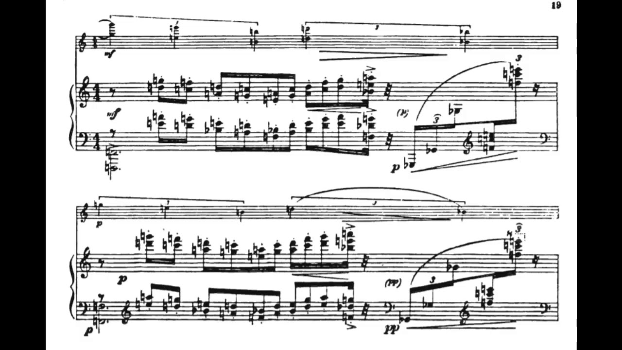Roslavets - Violin Sonata No. 1 - YouTube