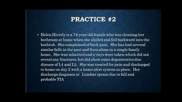 Coding External cause case and zcodes