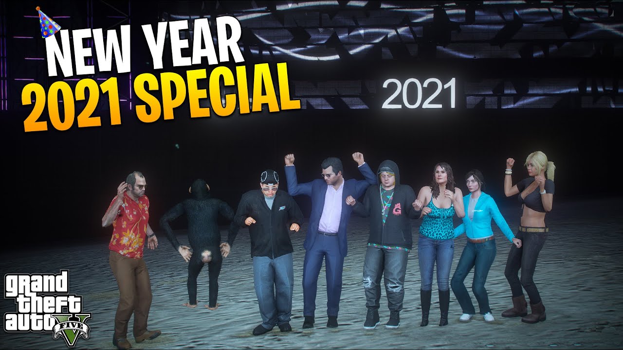 New Year 2021 Special With All Characters | HAPPY NEW YEAR 2021 | GTA 5 MODS PAKISTAN