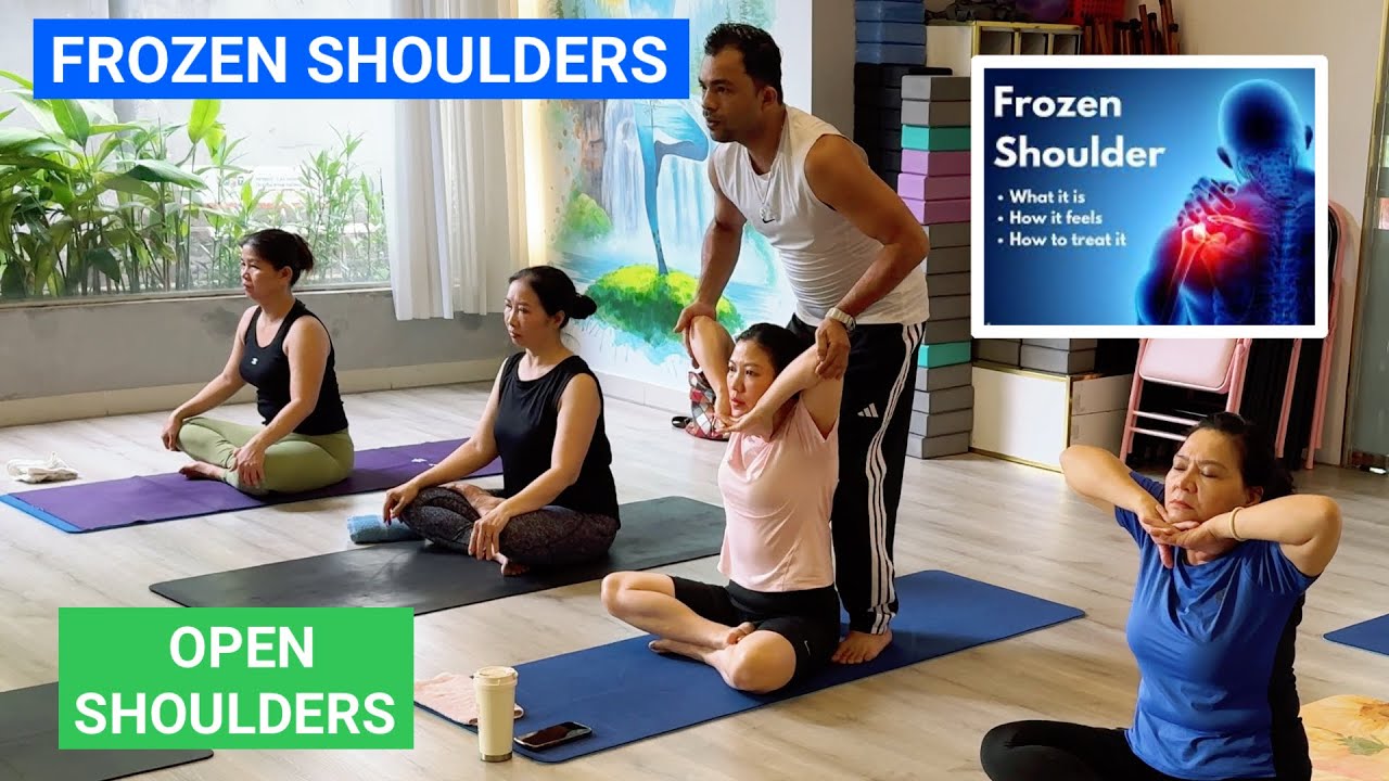 Frozen Shoulders | Shoulders Pain Pawan Yoga | How To Open Shoulders | Shoulders Stretching | Pawan