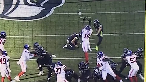 New York Giants Blocked Field Goal Vs Seattle Seahawks