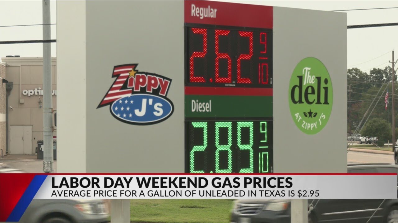 Gas prices are lower this year ahead of Labor Day weekend - YouTube
