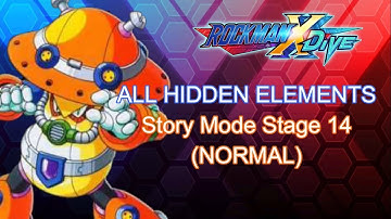 Rockman X Dive | Story Mode Stage 14 (Normal) | All Hidden Element Location