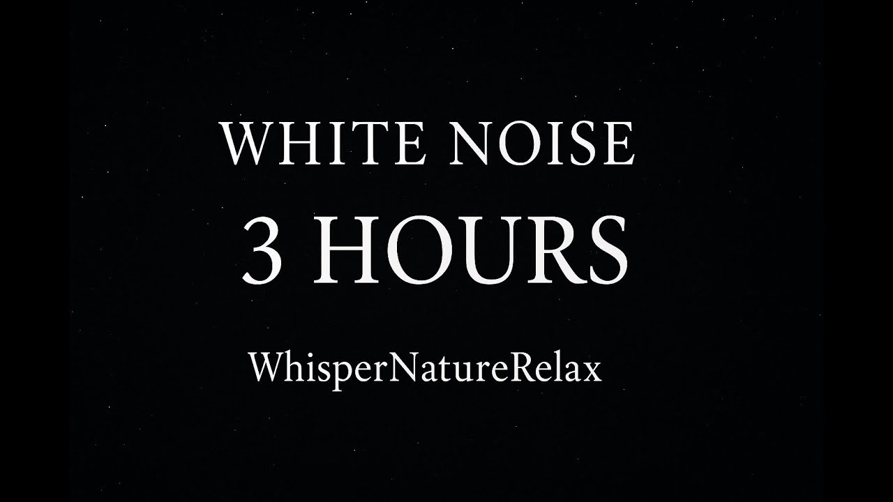 3 Hours White Noise for Sleep 😴 Relax, Study & Focus | Starry Sky ...