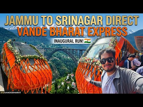 Jammu - Srinagar Direct Bhagwa Vande Bharat Express Inaugural Special Journey With Food Review