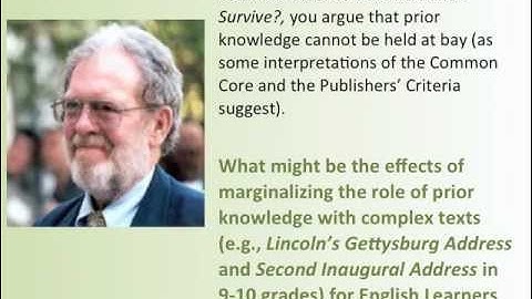 Q&A on Prior Knowledge - Dr. P. David Pearson