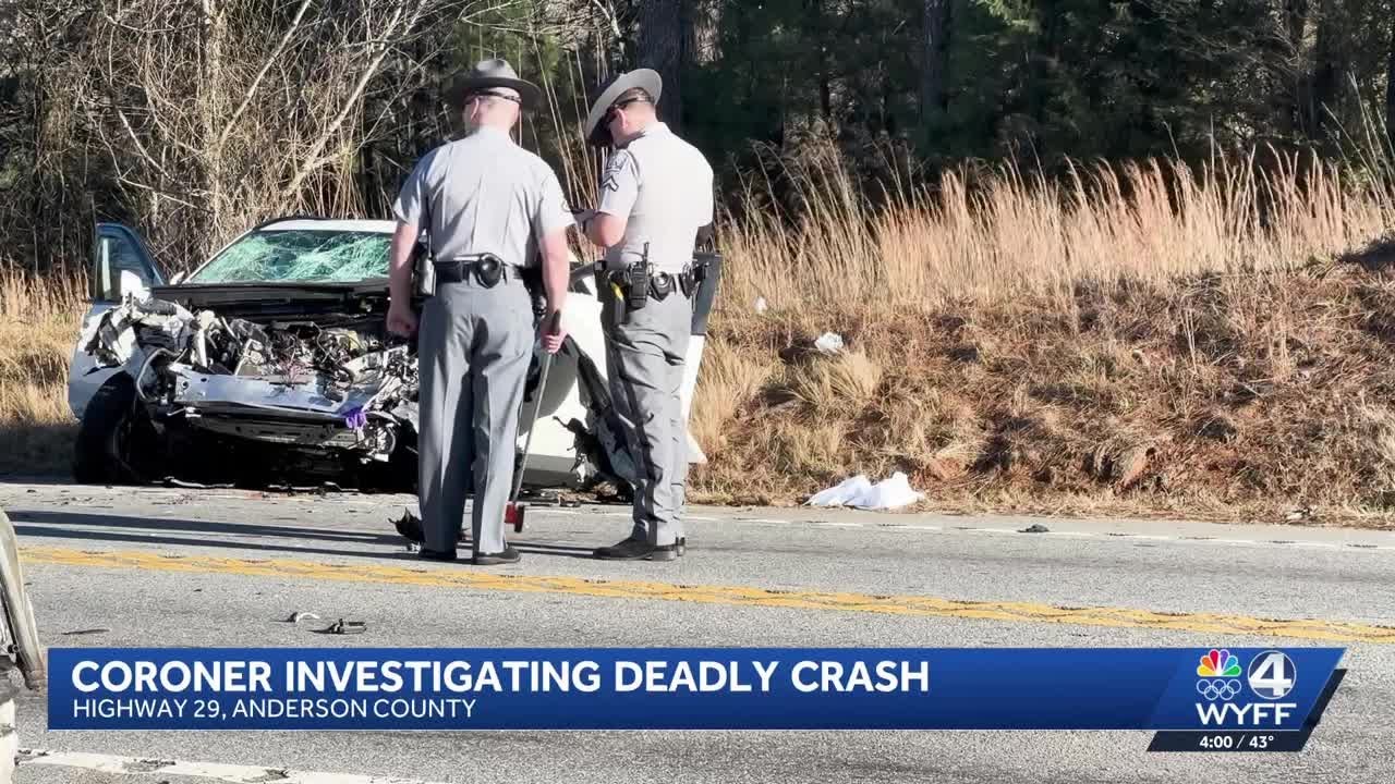Coroner called to crash along Highway 29 in Anderson - YouTube