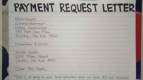How To Write A Payment Request Letter Step by Step Guide | Writing Practices