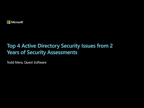 Top 4 Active Directory Security Issues from 2 Years of Security Assessments | OD319
