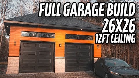 My First Time Building A Garage! *Timelapse*  [Full Video Start to Finish]