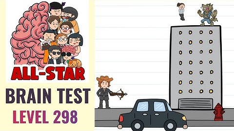 Brain Test All Star Level 298 | The hunter must get up to the roof to save the woman | Walkthrough