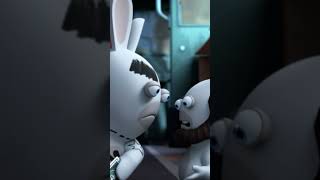 The boss of the Rabbid Gang is not very friendly...😰 | RABBIDS INVASION #shorts