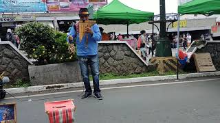 Performing Inca Indigenous Music at Session Road, Baguio City