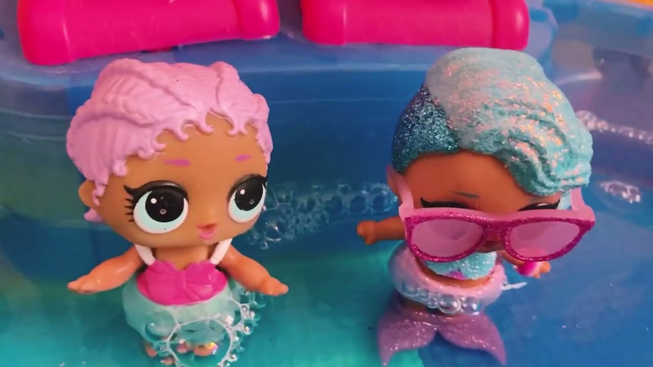 L.O.L Surprise! Splash Queen | Splash Meow | Mer Baby | Mer Kitty | Bubble Pool Party Fun | LOL Pets