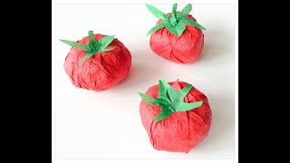 Comment fabriquer des tomates en papier Découvrez notre tutoriel Happap! How to make paper