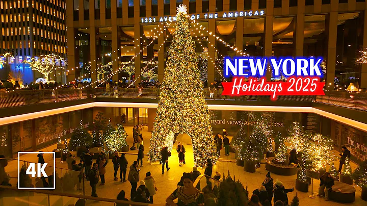 NEW YORK Christmas Joy 2025 Holiday Season in Manhattan - Walking Tour 4K
