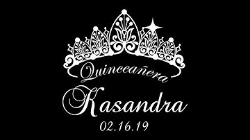 QUINCEANERA tiara animated digital gobo by Projectorgram