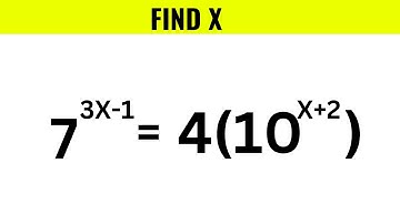 Nice Logarithmic Math Simplification | Find the value of x