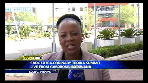 Delegates arrive for the SADC extra-ordinary summit