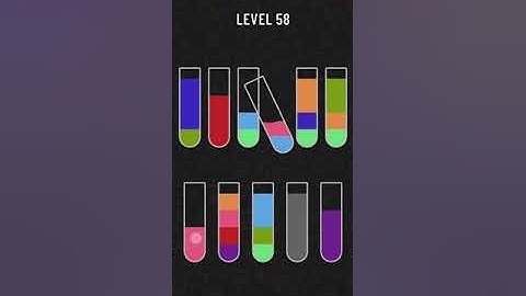 Water Sort Puzzle Level 58 Walkthrough Solution iOS/Android