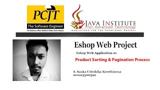 Eshop Web application 16 (Product sorting and Pagination Process)