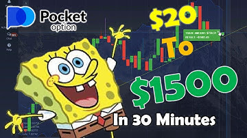 20$ to 1500$ in pocket option trading - Binary option is a scam - check the description