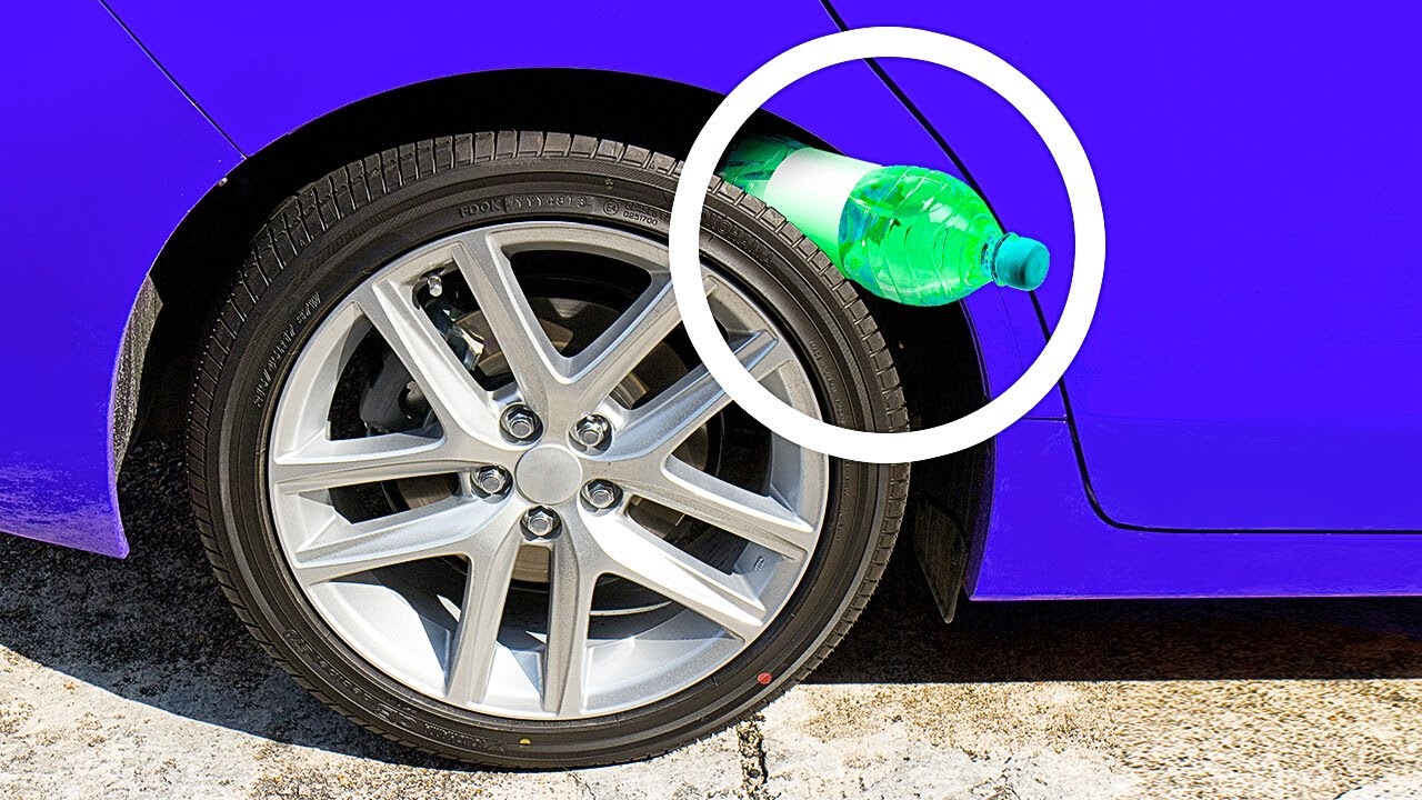 If You Spot a Plastic Bottle on Your Tire, Be Alert