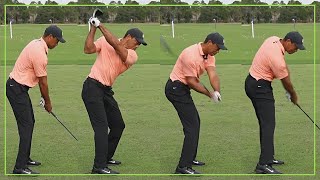 Tiger Woods Comeback Swings On The Range 2021
