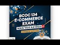 BCOC 134 E-COMMERCE IGNOU DU SOL TIME SERIES ANALYSIS MOST IMPORTANT QUESTION 2025