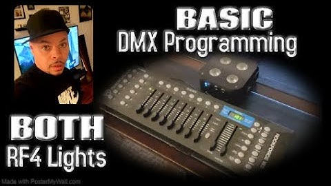 Basic DMX Programming for BOTH RF4 Lights | Rockville Rockforce W2