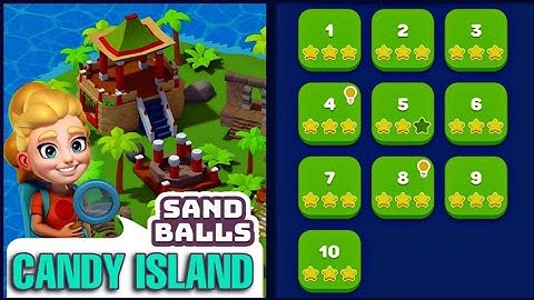 *NEW UPDATE* SAND BALLS CANDY ISLAND CITY- Gameplay Walkthrough Level 1 TO 10 || All Levels