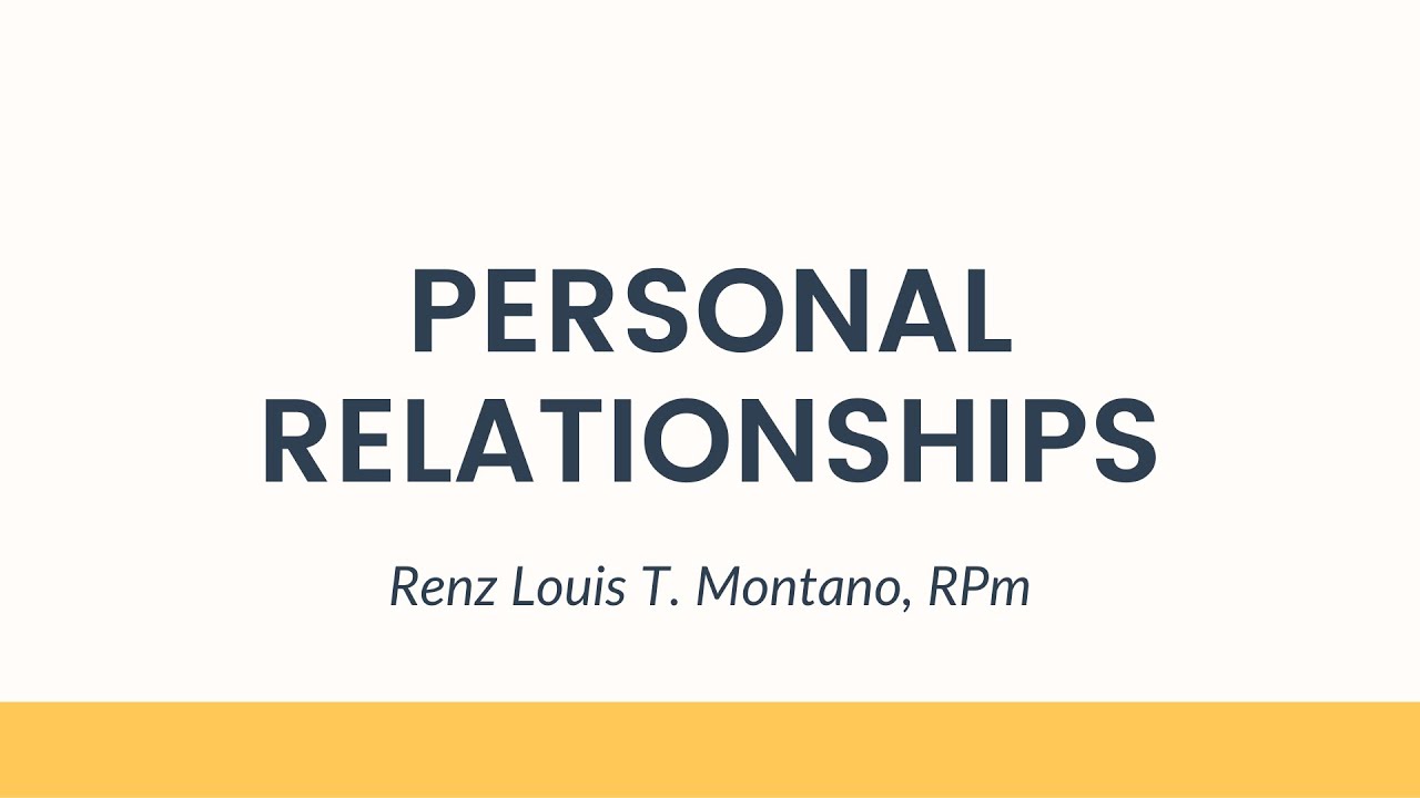 working relationship and personal relationship