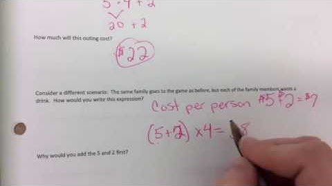 Lesson 6:  Order of Operations:  Example 3