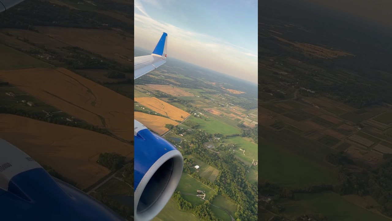Coasting over lush Ohio farmland 