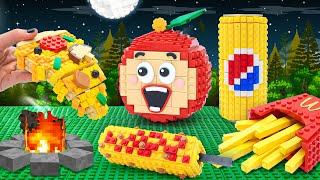 Midnight Picnic Mukbang: LEGO Apu's Problematic Meal - Lego Food | Lego Friends Adventures