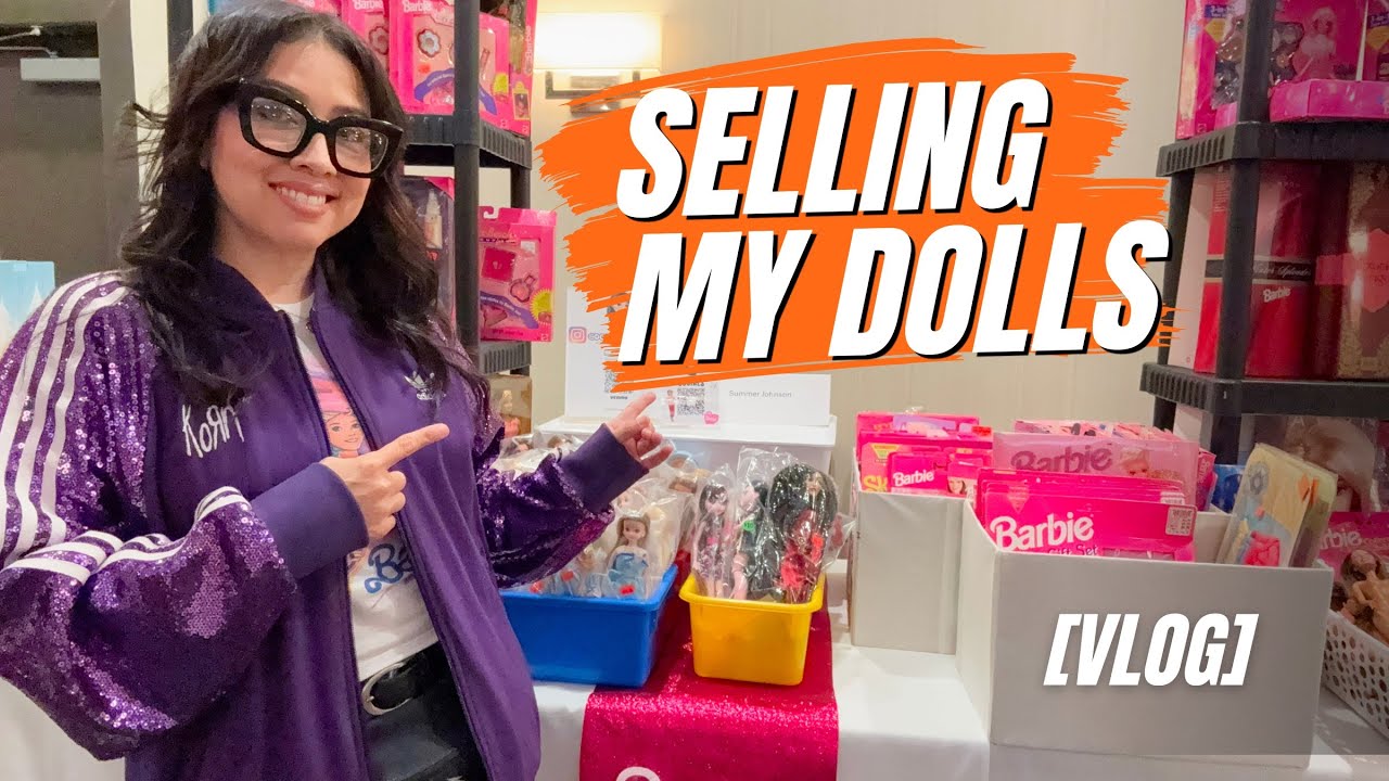 Продаю своих кукол! Работаю продавцом на выставке кукол (видеоблог)