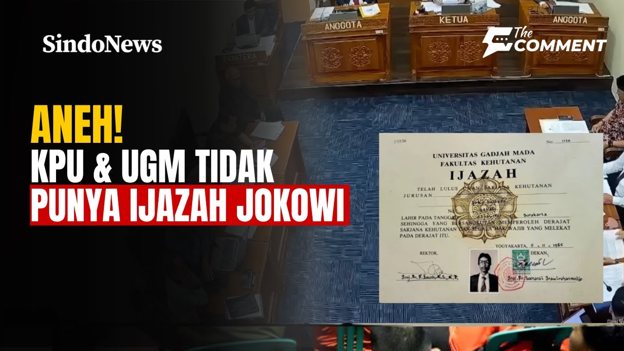 KPU dan UGM Tidak Punya Ijazah Jokowi: Isu Transparansi dan Rekam Jejak Jokowi | The Comment | 18/11