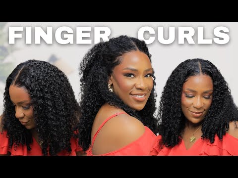 Absolutely Gorgeous! 13*4 Pre-everything Curly hair with Finger Coil Glueless wig from Klaiyi Hair