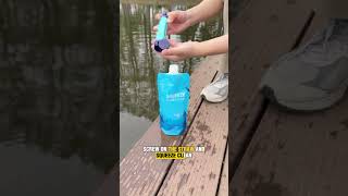 No Pump, No batteries! Membrane Solutions Squeezable Water Filter with Straw Filter #purewater
