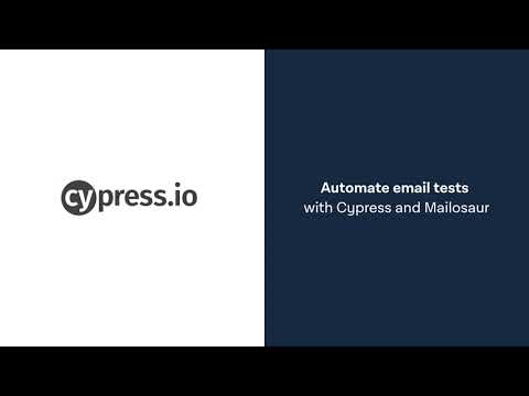 Automate email tests with Cypress and Mailosaur