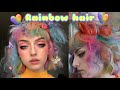 RAINBOW HAIR TRANSFORMATION - (with Ashleigh Hodges and Matrix in salon ) AD