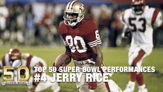 #4: Jerry Rice Super Bowl  XXIII Highlights | Bengals vs. 49ers | Top 50 SB Performances