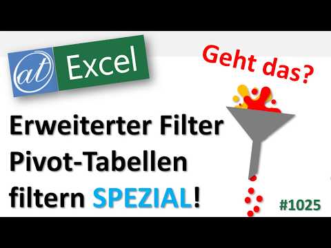 Video: Wie aktivieren Sie Filter für eine Pivot-Tabelle?