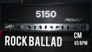 Rock Ballad Guitar Backing Track in C Minor (65 bpm) chords