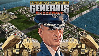 USA Himars + Air Force 1 vs 5 GLA - C&C Generals Shockwave Remastered